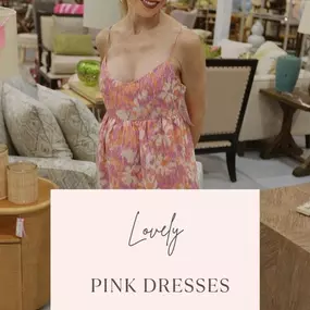 Lovely pink floral dresses at True Fashionistas