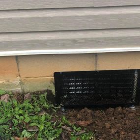 This foundation vent was installed in a house in Irmo, South Carolina to keep rats out! Our repair services come with a lifetime guarantee. If an animal breach does occur on one of our repairs, we correct it at no cost to you.