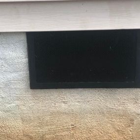 We installed this vent to keep rats out of a house in Columbia, South Carolina. Besides getting rid of wildlife and keeping it out, we can also make it seem like the whole nightmare never happened. We provide restoration services for all the non structural damage that is often created by unwelcome wild roommates