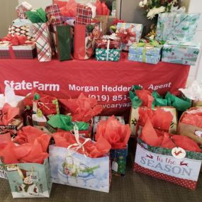 Donating presents this Christmas to insure everyone has a great holiday!