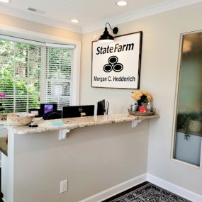 Interior of the Morgan Hedderich State Farm office