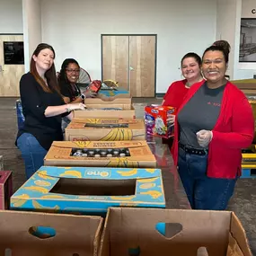 We had an amazing time today helping to sort out meals at Feeding Northeast Florida. As a group we moved over 5750 pounds of food.