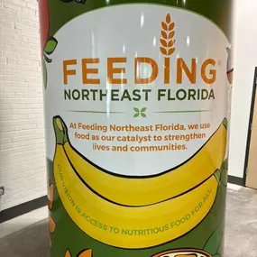 We had an amazing time today helping to sort out meals Feeding Northeast Florida. As a group we moved over 5750 pounds of food.