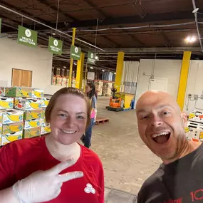 We had an amazing time today helping to sort out meals Feeding Northeast Florida. As a group we moved over 5750 pounds of food.