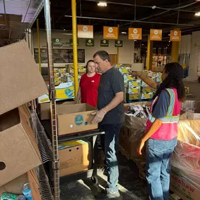 We had an amazing time today helping to sort out meals Feeding Northeast Florida. As a group we moved over 5750 pounds of food.