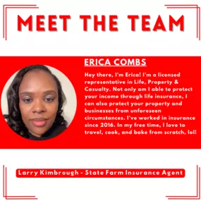 Meet our new team member Erica!! She is here and ready to help, call for a free quote today!