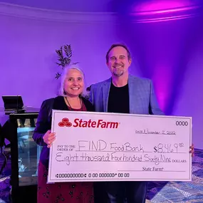 State Farm knows how to give back by matching a donation I make to a charitable organization.