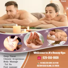 A couple's massage is just like any other massage service, 
but you and your partner receive the massage at the same time, 
on separate tables, and by two different massage therapists. 
The massage is generally offered in a private room on side-by-side massage tables.