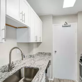 Kitchen with granite countertops