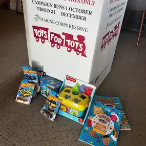 Caleb Hanke State Farm insurance team is teamed up with Marine Corps reserve toys for tots this year. Thank you for all of your donations