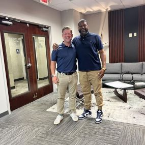 Last week I popped into the Conyers office, unannounced, to get the team lunch. Turns out it was a blue-shirt-and-khakis day.