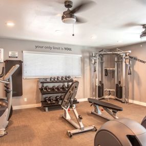 Gym at Charter Oaks Apartments