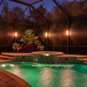 Lanai Lights for Pool Cages Sunset Lighting Design Tampa