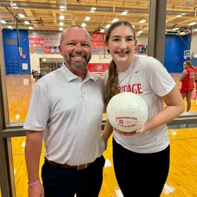 We are excited to announce our Midlothian Heritage High School Volleyball Player of the Week, Audrey Doolin! Audrey is a sophomore and had 5 blocks and a hitting percentage of .567 last week! Way to go, Audrey, keep up the hard work!