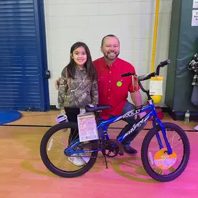 Congratulations to our friend Jada at Shackelford Elementary - Waxahachie ISD who was awarded a bike this morning from the #ARSFBikeGiveaway!