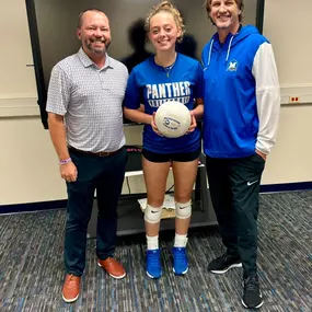 It’s not just #GameDay for the Midlothian High School Volleyball team, it’s #PlayoffsGameDay! Before they take to the court we want to celebrate our Player of the Week, Karli McCauley. Karli is a Senior who has recorded 72 kills, 49 digs and 16 blocks on the year! Way to go Karli, keep up the hard work! #GetAdamRope #ARSFPlayerOfTheWeek #MISDProud #GoPanthers
— with Midlothian High School at Midlothian High School.