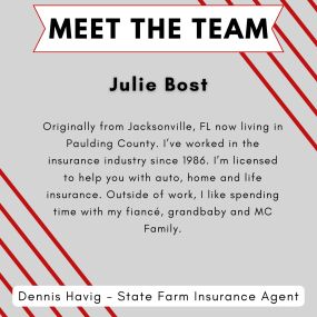 Meet our team - Julie Bost at Dennis Havig State Farm Insurance