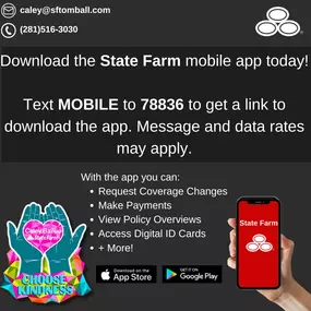 Have you downloaded the State Farm Mobile App yet? Don't miss out on the convenience, and countless benefits of having the State Farm Mobile App at your fingertips. Download the State Farm App today! It's available for free on both iOS and Android devices. Simply visit your app store, search for 