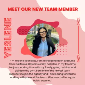 Meet our new team member Yeslene!