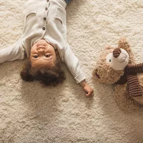 Kid enjoying clean carpet in Cañon City CO