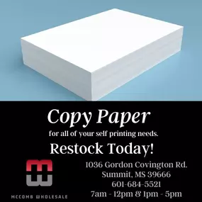 Restock Paper