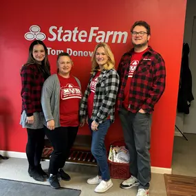 It's Flannel Friday here in the office. Give us a call to see if we can save you money by bundling your Car and Home Insurance. We will be here till 5pm. 734-568-6017