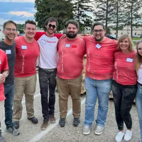 A “before” and sawdust filled “after” photo from our volunteering event this past Thursday. 
We did our part to help build bed frames for children in our community who need one as part of a “Sleep in heavenly peace” event!
So glad to give back to the communities we serve. Thanks to Stephanie Fetzer State Farm for joining us!