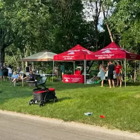 Did free root beer floats and insurance quotes in the neighborhood last night!  What’s better than a root beer float on a hot night in July!?!  Can’t beat it!