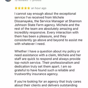 We appreciate every single customer of ours. If you’re looking for an agency who truly cares about each interaction, we are where you need to be! Thank you for entrusting us to care for your personal needs.