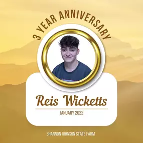 Happy 3 Year Anniversary Reis!! Thank you for all that you do.