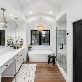 We help to resolve issues by maximizing space and improving the layout of your bathroom, so it offers a warmer, more comfortable feel. We assist with design, layout & material selection, such as your vanity, sink, faucets & tile. We also take care of the ordering, scheduling & production. We handle all the stress while you enjoy the experience.