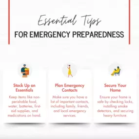 Be prepared for any emergency by doing these essential things and don't forget about life insurance! It provides crucial security for your family, ensuring their well-being no matter what happens. Contact us today to discuss the right options for safeguarding your loved ones. ❤️