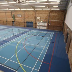 Sports hall at Leiston Leisure Centre