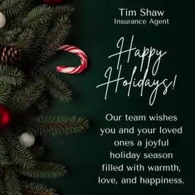 Happy Holidays from Tim Shaw State Farm! ????