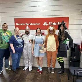 ????️???? Natalie Burkhaulter State Farm team is having a magical Halloween! Dressed as characters from The Wizard of Oz, we brought the fun to the office! Just like the friends in Oz, we are here to help customers every step of the way down the yellow brick road to insurance that’s right for you! Happy Halloween! ????????✨ #Halloween #WizardOfOz #StateFarm