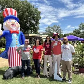 Here’s to freedom, fireworks, and celebrating with those you love. ???? Happy Fourth from our team to you and a huge thanks to Grow It Land Designs for letting us borrow Uncle Sam! ❤️