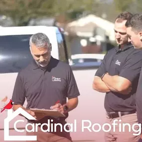 Three Cardinal Roofing employees