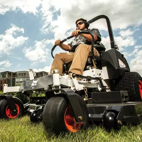 A Bobcat ZT3500 zero-turn mower