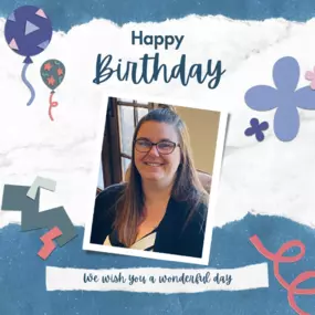 Happy birthday, Trina! We're missing your loud giggle this week, but we hope you're enjoying your family in CA.