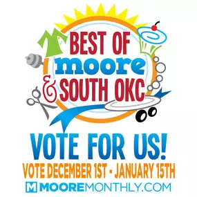 Since you're already laying on the couch (let's be honest, that Christmas feast and sweets make for the best naps), why don't you vote for the best insurance agency in Moore? Hint, hint...it's us.