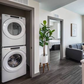 apartment with washer and dryer