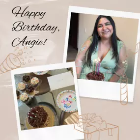 Happy Birthday, Angie! We are lucky to have an amazing team member like you!