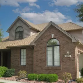 large house with a new roof