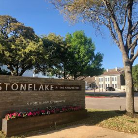 Welcome to Stonelake at the Arboretum Sign