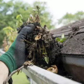 When gutters clog or fill with debris, the water has to go somewhere. Leaves, sticks, dirt, and shingle rock will settle in your gutters and downspouts eventually causing rainwater to overflow; possibly penetrating the foundation of your home. Call today for a FREE inspection and rest assured that your gutters are working properly.