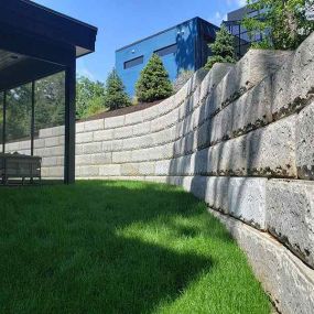 At JK Landscape, we will design and construct a unique, natural looking wall that can enhance the value of your home or lakefront property.
