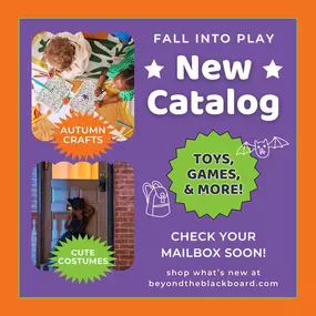 What better way to wind down after school than by exploring our latest catalog and circling all your new favorite things?! Keep an eye on those mailboxes because the Beyond the Blackboard fall catalog is mailing now! If you aren't on the mailing list yet, you can also grab one from our Arvada or Aurora (Southlands) shops. We'll even lend you a pen if you can't wait until you get home!