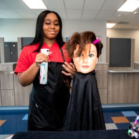 At Blue Cliff College, students receive the most industry-current training needed for a cosmetology career. Our cosmetology classes cover hair cutting, skin, and nails to prepare you for common cosmetology duties.