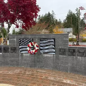 As one of University Place’s Veteran owned businesses, I was honored to attend our community’s Veterans Day celebration along with Representative Mari Leavitt, Mayor Pro Tem Ed Wood COL US Army (retired), and LTC Megan Young - Commander of the 2-158 Assault Helicopter Battalion.  We were led by the U.P. Scout Pack #148 in the Pledge of Allegiance and the National Anthem was brilliantly sung by SGT Tricia Scheer of the 133rd WA National Guard. Although it was a cold and rainy PNW day, there’s no 