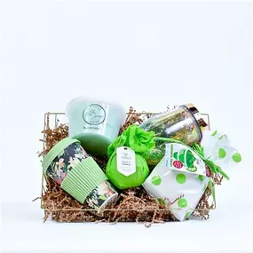 Good Times Basket - Gift basket with Good Times Slushie Mix, bath bomb, cotton candy and more